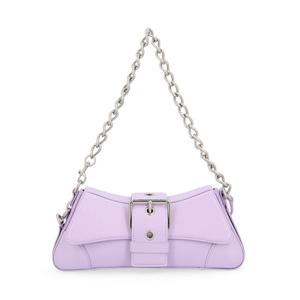 26 SS 발렌시아가 린드세이 체인 링크 스몰 숄더백 퍼플 701141210B4