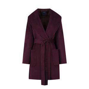 샤트렌 숄카라 벨티드 코트_HCEWCT203