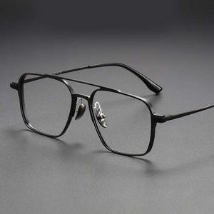 긱시크 무테 반무테 뿔테 안경 티타늄 안경테 Y20233
