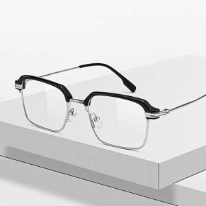 긱시크 무테 반무테 뿔테 안경 티타늄 안경테 AL7213
