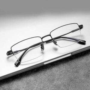 긱시크 무테 반무테 뿔테 안경 티타늄 안경테 AL8157