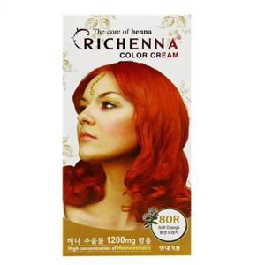 80R 염색약 리체나 밝은오렌지 칼라크림