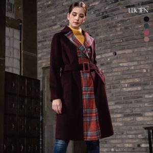 루시앙 시그니처 울 블렌디드 맥시 롱 코트