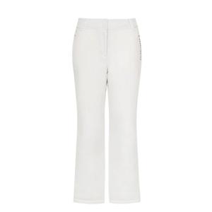 여성사이즈 밴딩 로고 지퍼 구스다운 팬츠521E4PT404IV