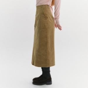 [마리끌레르][정가99,000]코듀로이 맥시 펜슬 스커트(MAFDSK01NKB)