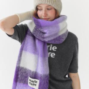 [마리끌레르][정가49,000]미니 코튼캔디 체크 머플러(MAEDSC04MVI)