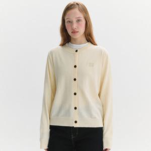 [마리끌레르][정가89,000]베이직 로고 플레인 가디건(MAFCKC19NIV)