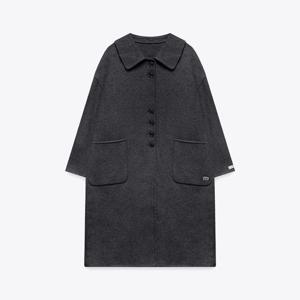 [마리끌레르][정가358,000]버튼 포인트 싱글 핸드메이드 울 코트(MAFDCT06CCH)