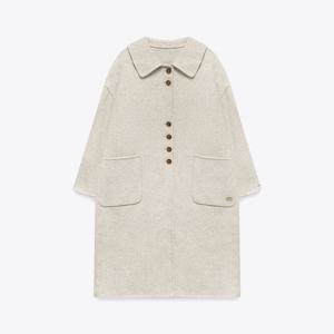 [마리끌레르][정가358,000]버튼 포인트 싱글 핸드메이드 울 코트(MAFDCT06COT)