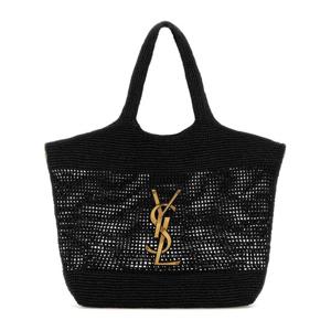 생로랑 블랙 라피아 이케어 쇼퍼백 772191GAAFM 1000