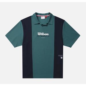 윌슨 스트라이프 폴로 반팔 티셔츠 B1 W251001GPS32 GRN WHT