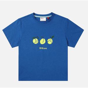 윌슨 퓨어드라이 테니스 드로잉 반팔 티셔츠 W B1 W251002TTS31 BLU WHT