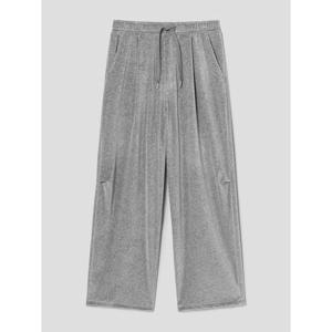 (356121SM23) [에잇세컨즈] 벨벳 자수 스웨트팬츠  그레이