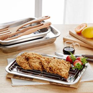 [리빙앳홈] 스테인레스 쟁반+거름망(소)