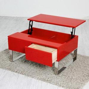 아트박스/저스트모던 멀티 하이그로시 소파테이블-레드