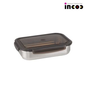 인콕 스텐콕 스텐밀폐용기 납작이 1호 650ml
