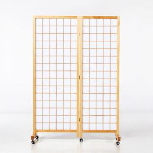 원목 병풍 2단 파티션 바퀴이동형