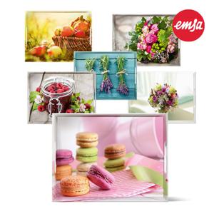 엠사 클래식 사각 쟁반(중)