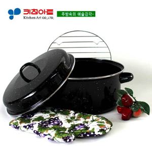 키친아트 다용도 직화(고구마)냄비28CM(주방장갑증정)특대
