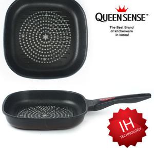 퀸센스 슈퍼 다이아몬드 인덕션 사각 그릴팬27cm