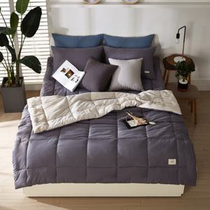 샤르르 슈크림 피치스킨 간절기 차렵이불 퀸 풀세트