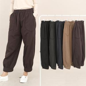 애비뉴투지 엄마옷 폭신폭신 가을 겨울 면 솜 배기 바지 P10077