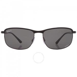 레이밴 크로맨스 편광 다크 그레이 직사각형 남녀공용 선글라스 RB3671CH 186/K8 60