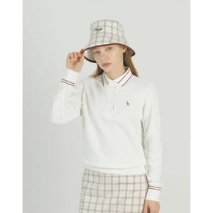 헤지스 골프 여성 25SS 아이보리 여성 블루종 긴팔 티셔츠 HWTS5A213IV