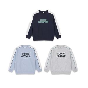 [탑텐키즈]여아) 더블니트 레터링 맨투맨 (프레피) MKE1TR2201