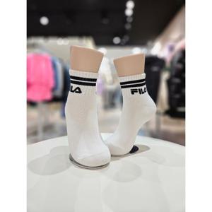 [휠라 키즈]MARIO리니어로고 중목 양말 FK3SCE6330X OWH