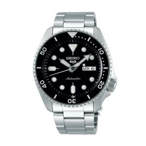 세이코 남성 남자 블랙 실버 오토매틱 메탈시계 SRPD55K1