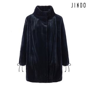 [진도] 모피 스탠드카라 쉬어드 밍크 자켓 (JMJU01NV570)