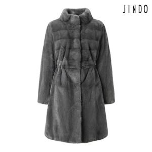 [진도] 오리지널  스탠드카라 밍크 하프코트 (JFHR02)