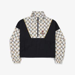 휠라 여성 헤리티지 모노그램 크롭 자켓 FS2JKF1153F_INA