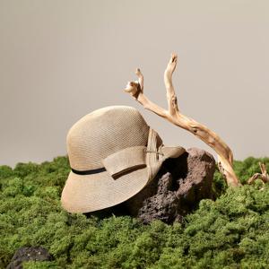 [닥스(모자)]여성 큐빅장식 천연소재 벙거지 DK46WBN005