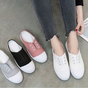 단화 뮬 스니커즈 깔끔한 베이직 운동화 캔버스화