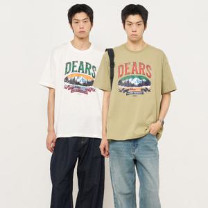 UNISEX DEARS 루즈핏 반팔티 [2COL] / SBE2U01013-MAN