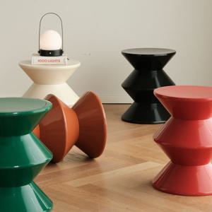 모래시계 원형 스툴 보조 의자 2단 5colors