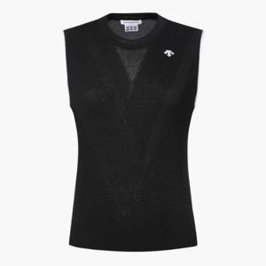 M 데상트골프베스트 GQC DP32WFKV71-BLKG 여성 썸머 니트 베스트 / BLACK