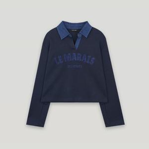 [코데즈컴바인] 데님카라 부클자수 TS (CKC-TS510W8)