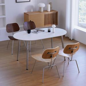 베스트리빙 스칸디 크롬 벤디 1400 4인 사각/타원 세라믹 식탁세트