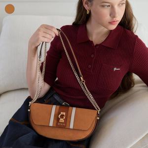 [게스]에레니아 ERENIA 반달 체인 크로스바디 플랩백 HP3A3A26