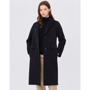 닥스 여성 24FW 스테디셀러캐시미어100% 블랙 스티치 포인트 롱 코트 WKCO4D925BK