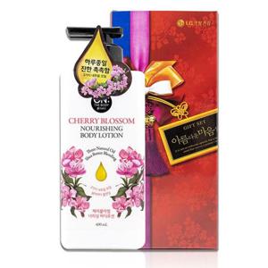 힐링가득 온더바디 체리블라썸 너리싱 바디로션 400ml 온더바디 체리블라썸바디워시 너리싱바디로션 선물세트 명절 설 추석 동호회 단체 거래처 감사
