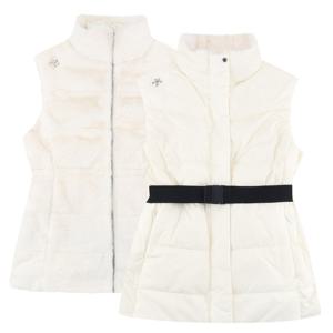 데상트 여성 셰르파 리버서블 덕 다운 베스트 SP422SDVO6IVY