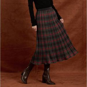 [비씨비지]스코티쉬 체크 플리츠 스커트 B5W9S202