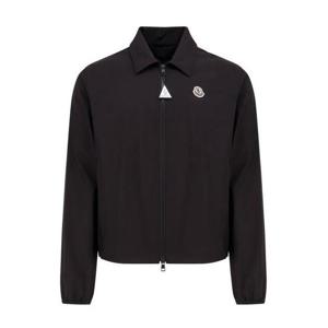 25 FW 몽클레어 Evandro 에반드로 로고 지퍼업 자켓 블랙 0911A00146598G8