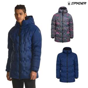 [스파이더] 남성 BEVANS 후드 하프 다운 패딩 점퍼 SPGWCNDJ331M