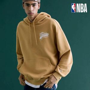 [엔비에이][NBA] 남녀공용 커플 오버핏 후드티 254TH031머스타드