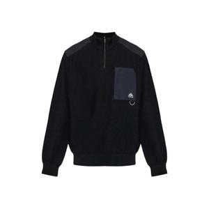 무스너클 하프 지퍼 패널 스웨터 M35MK707